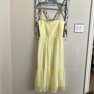 VICI yellow and white stripe dress